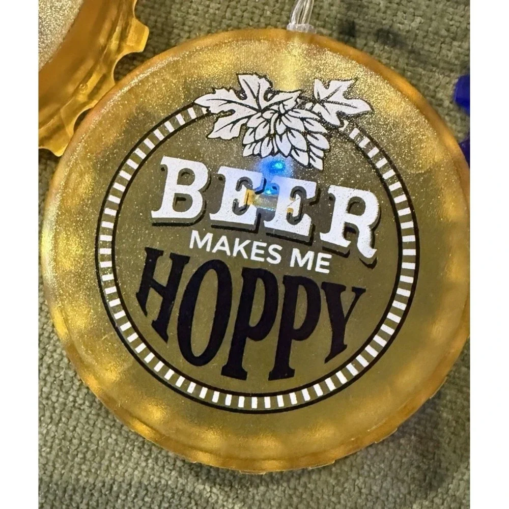 Wembley Beer Bottle Cap Lights Set of 10 Multi-Colors LIGHTS WORK‎ Barware